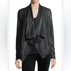 Alice+Olivia suede open front jacket